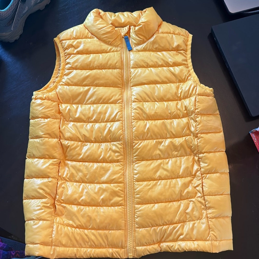 Kids Primary yellow puffer vest